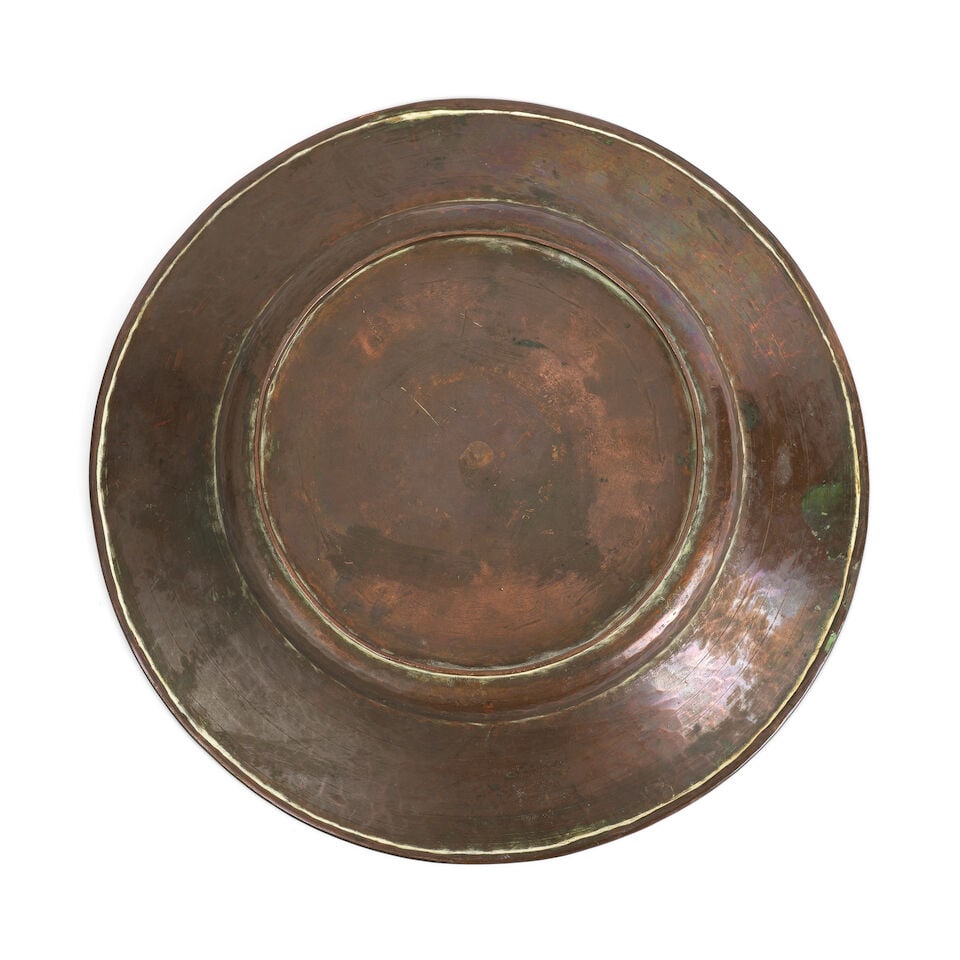 Plat couvert arménien en cuivre gravé, Turquie ottomane, daté 1906 [ap. J.-C.]An ... - 2