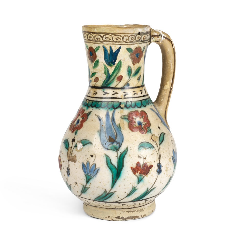 Pichet en céramique d'Iznik, Turquie, fin du XVIème siècleAn Iznik pottery jug Tu... - 2