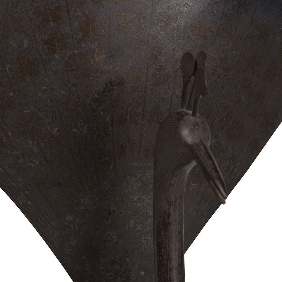 Ensemble de deux paons en acier Qadjar, Perse, XIXème siècleTwo Qajar steel peacocks P... - 4