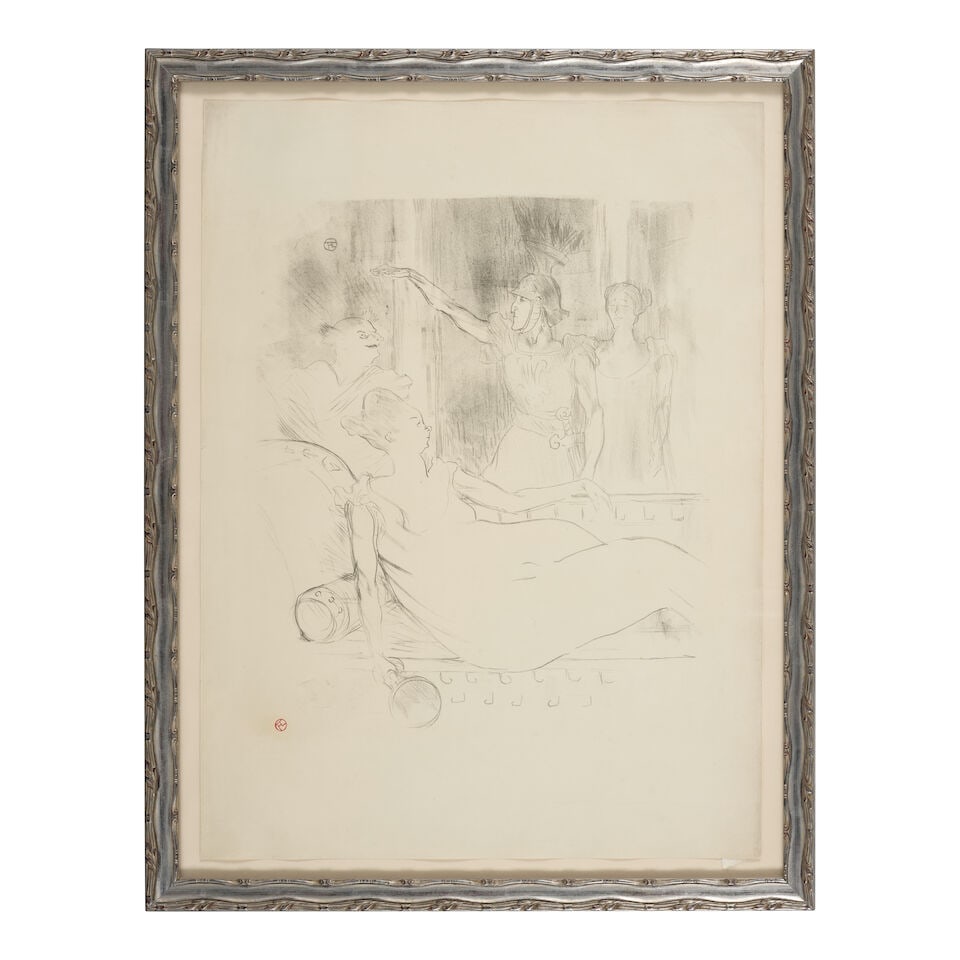 Henri de Toulouse-Lautrec (1864-1901); Madame Simon-Girard, Brasseur et Guy, dans La belle H... - 2