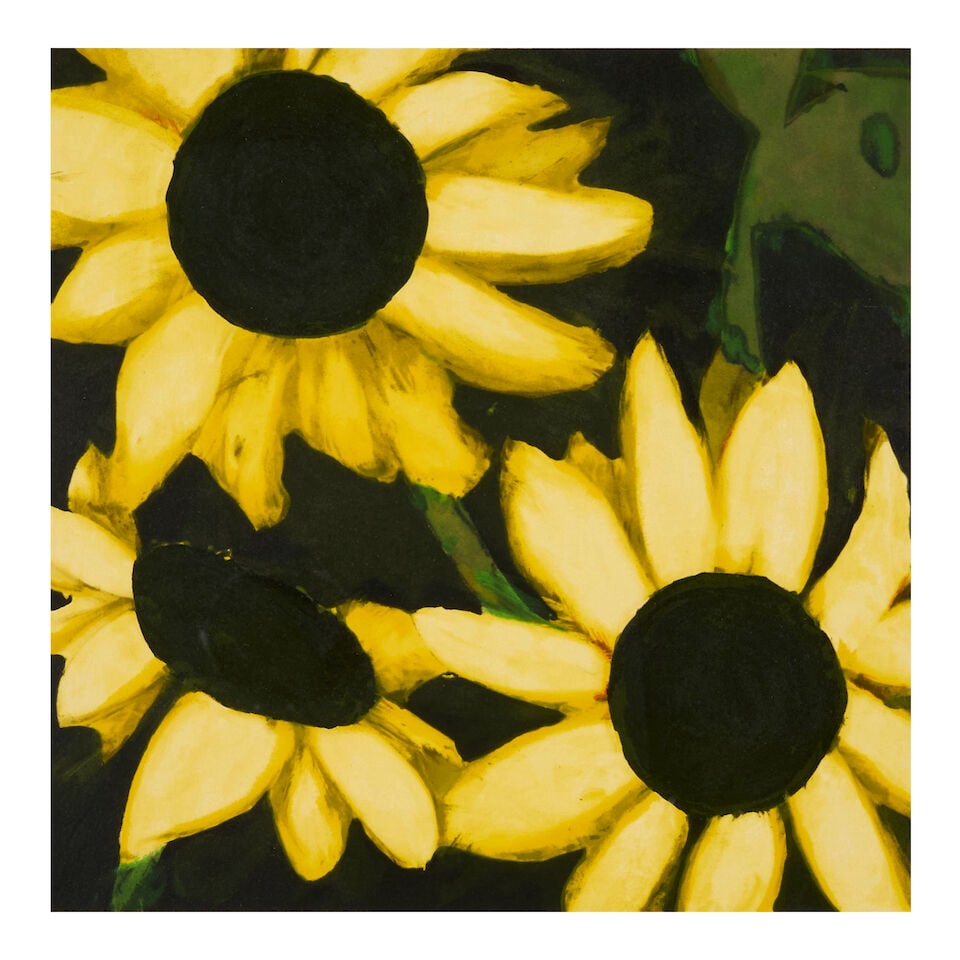 Donald Sultan (born 1951); Sunflowers, September 17, 1996; (1 of 3)