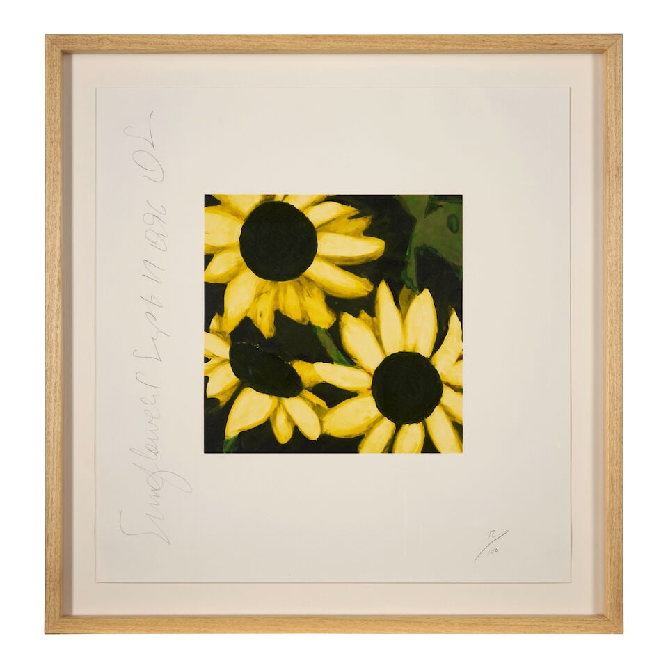 Donald Sultan (born 1951); Sunflowers, September 17, 1996; - 2