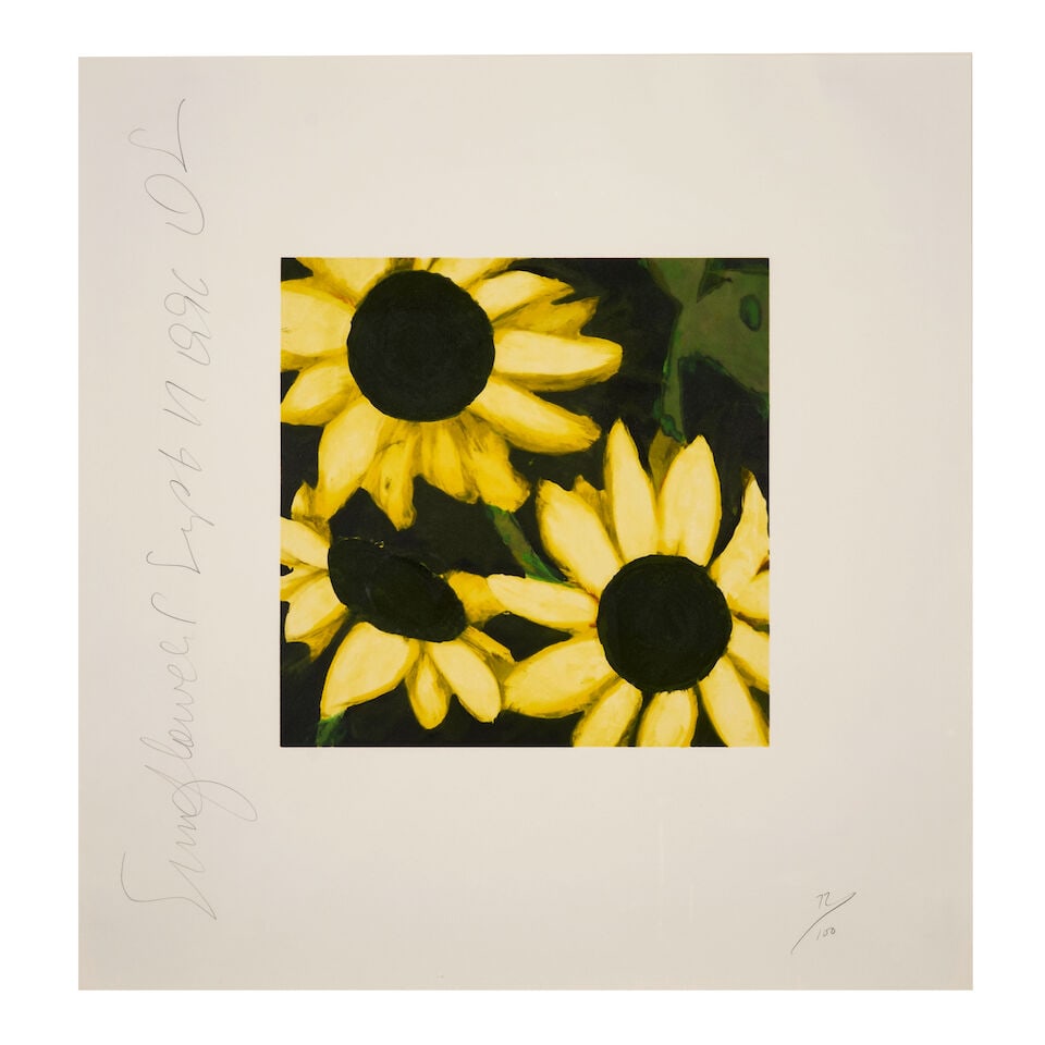 Donald Sultan (born 1951); Sunflowers, September 17, 1996; - 3