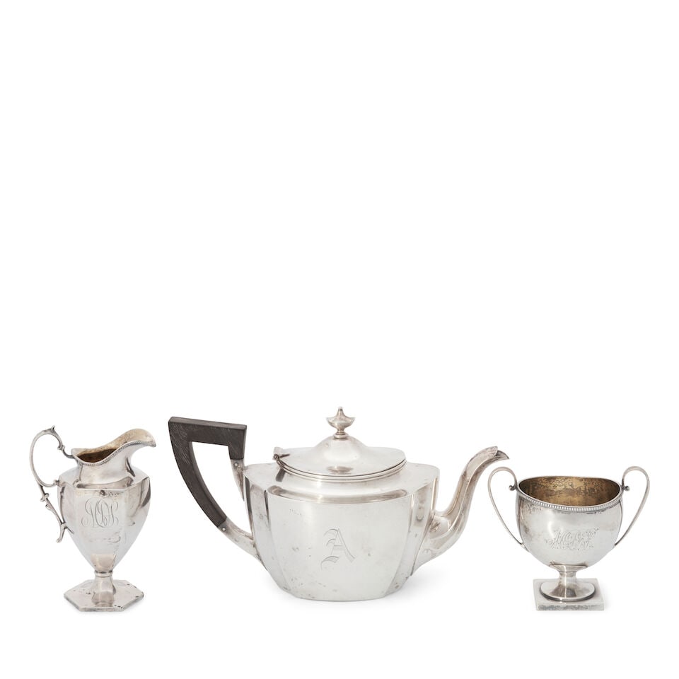 Three Pieces of American Sterling Silver Teaware, (1 of 1)