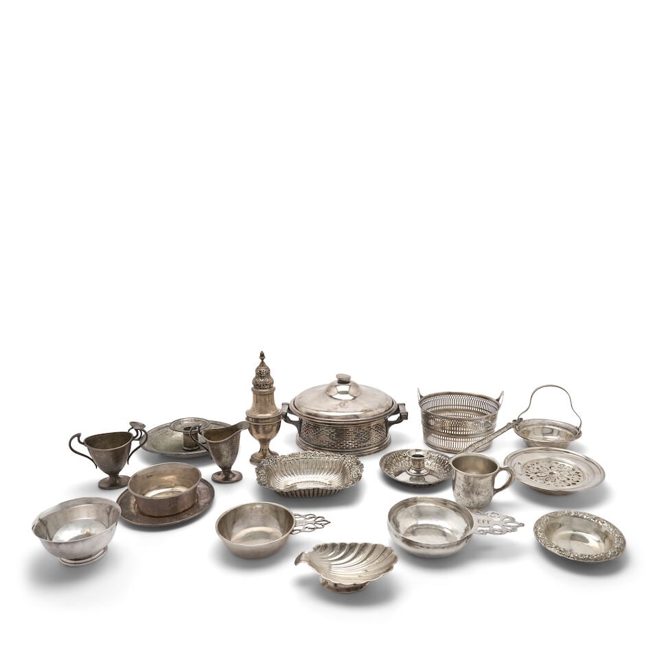 Assorted Silverplate and Sterling Silver Tableware and Flatware, - 3