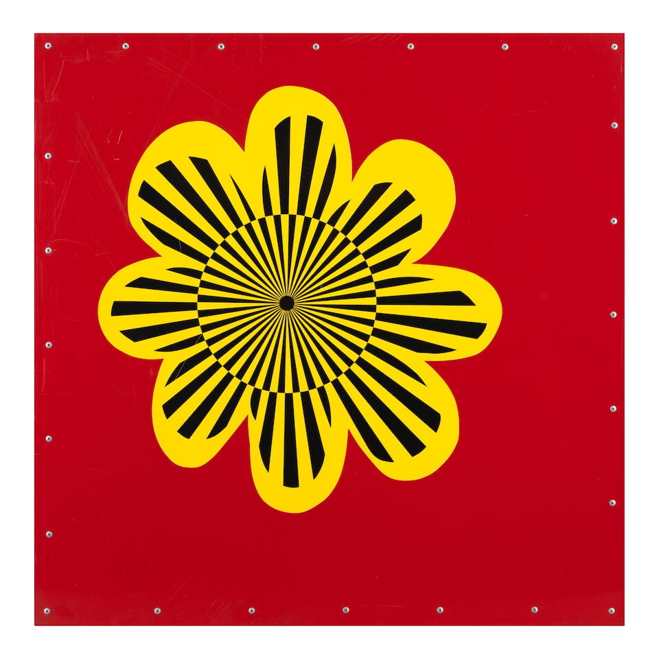Ronnie Cutrone (1948-2013); 80's Flowers (2 works); - 2