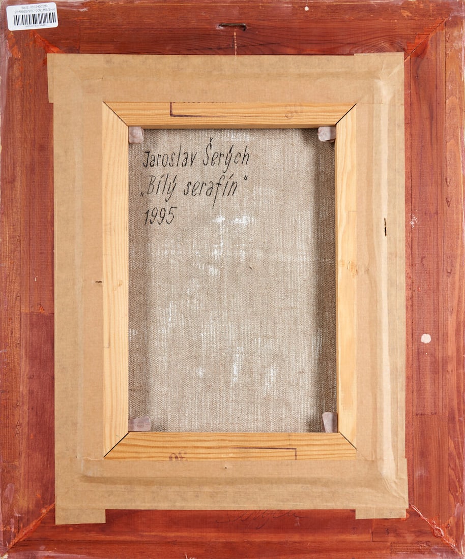 Jaroslav Serych (Czech, 1928-2014) Bílý Serafín (framed 57.5 x 47.5 x 5.0 cm (22 ... - 2