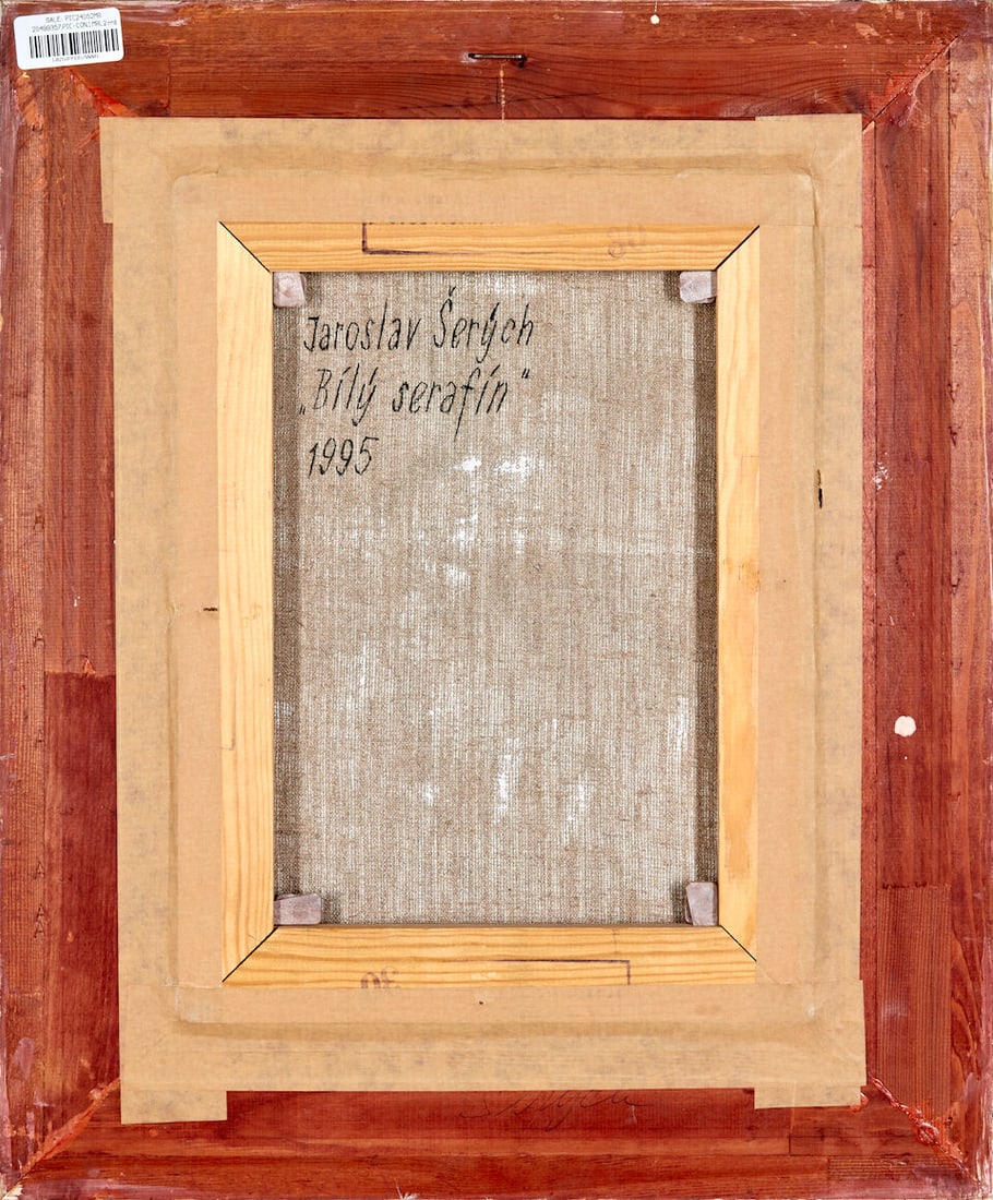 Jaroslav Serych (Czech, 1928-2014) Bílý Serafín (framed 57.5 x 47.5 x 5.0 cm (22 ... - 7