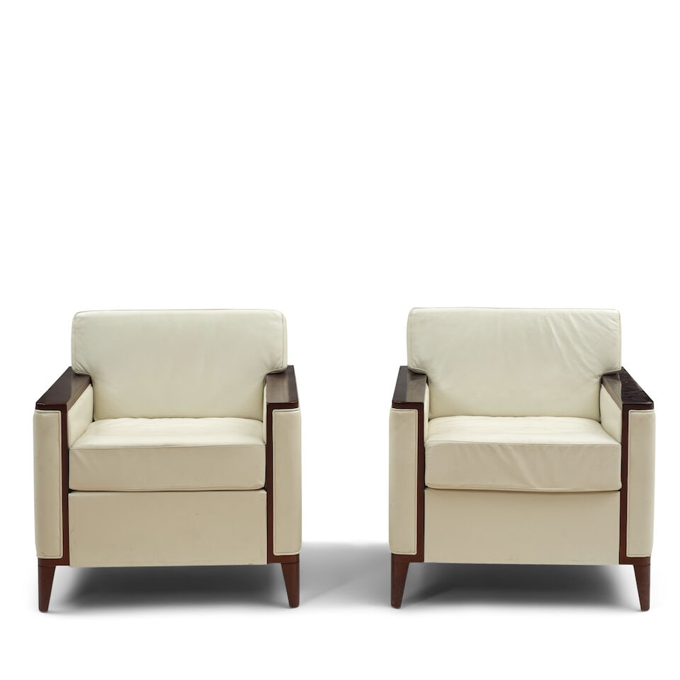 Pair Of Art Deco-style Lounge Chairs, United States, - 2