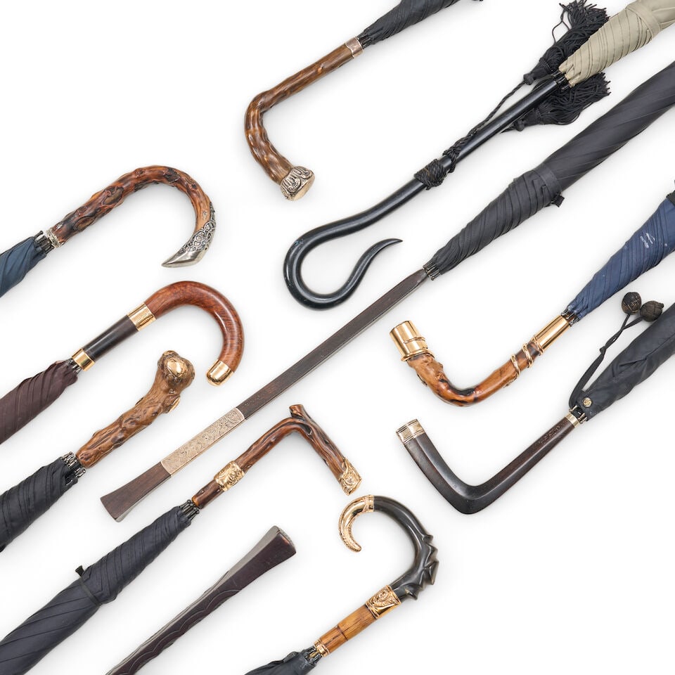 Eleven Assorted Umbrellas, 20th century, (1 of 2)