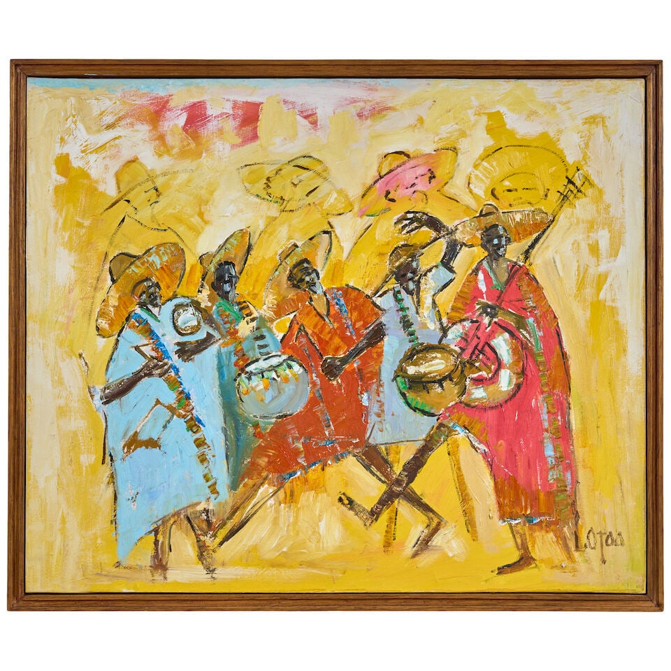 Larry Otoo (Ghanaian, born 1956) Savannah Yellow - 3