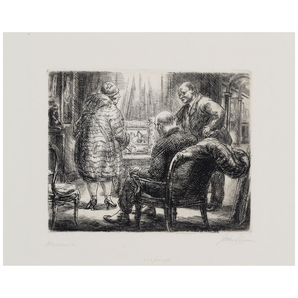 John Sloan (1871-1951); Jean and Rose, from De Kock series, Jean, Vol. 2; Kraushaar's; (2) - 2