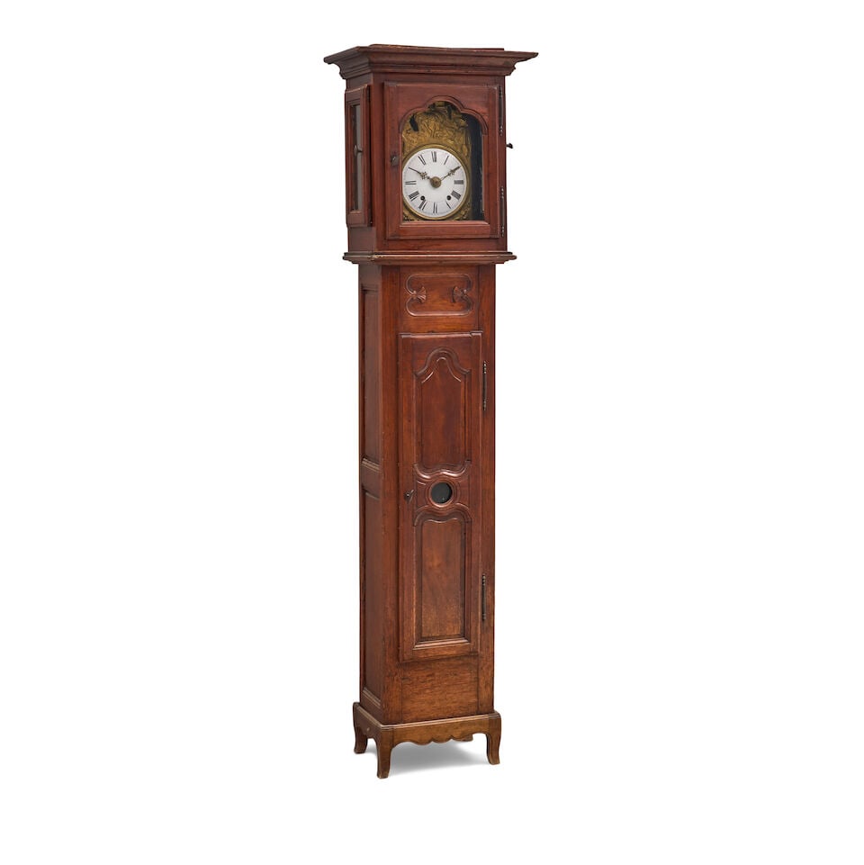 A French Provincial Tall-case Clock, 19th century, - 2