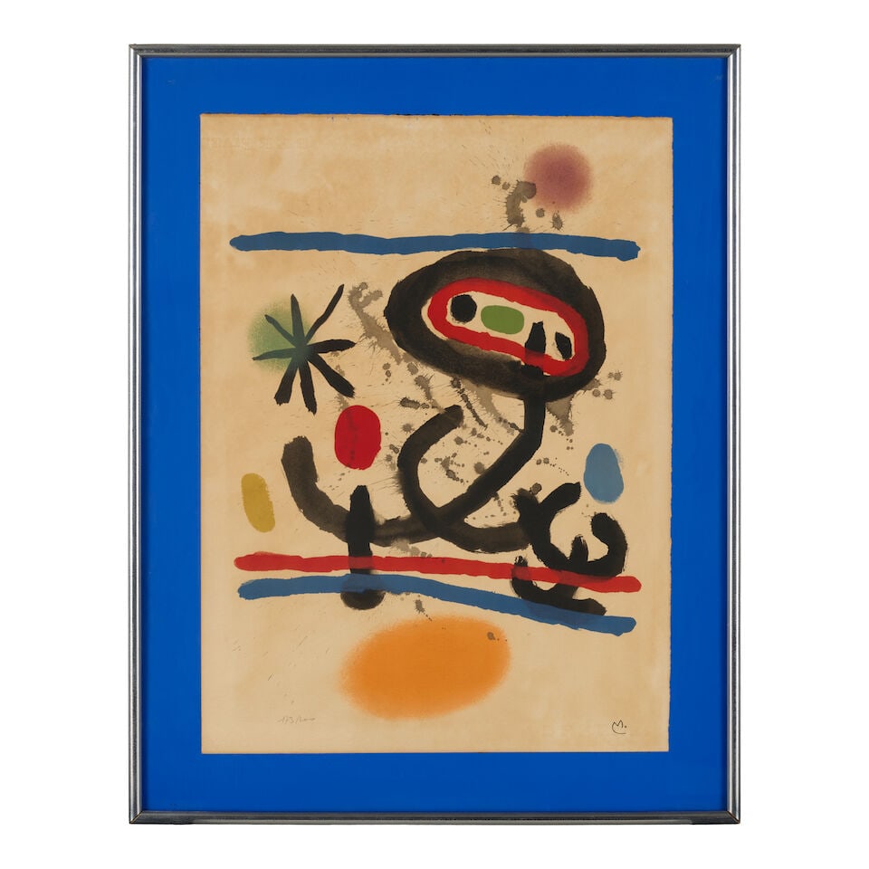 Joan Miró (1893-1983); Poster for the Exhibition 'Miró' Galerie Maeght, Paris; (1 of 2)