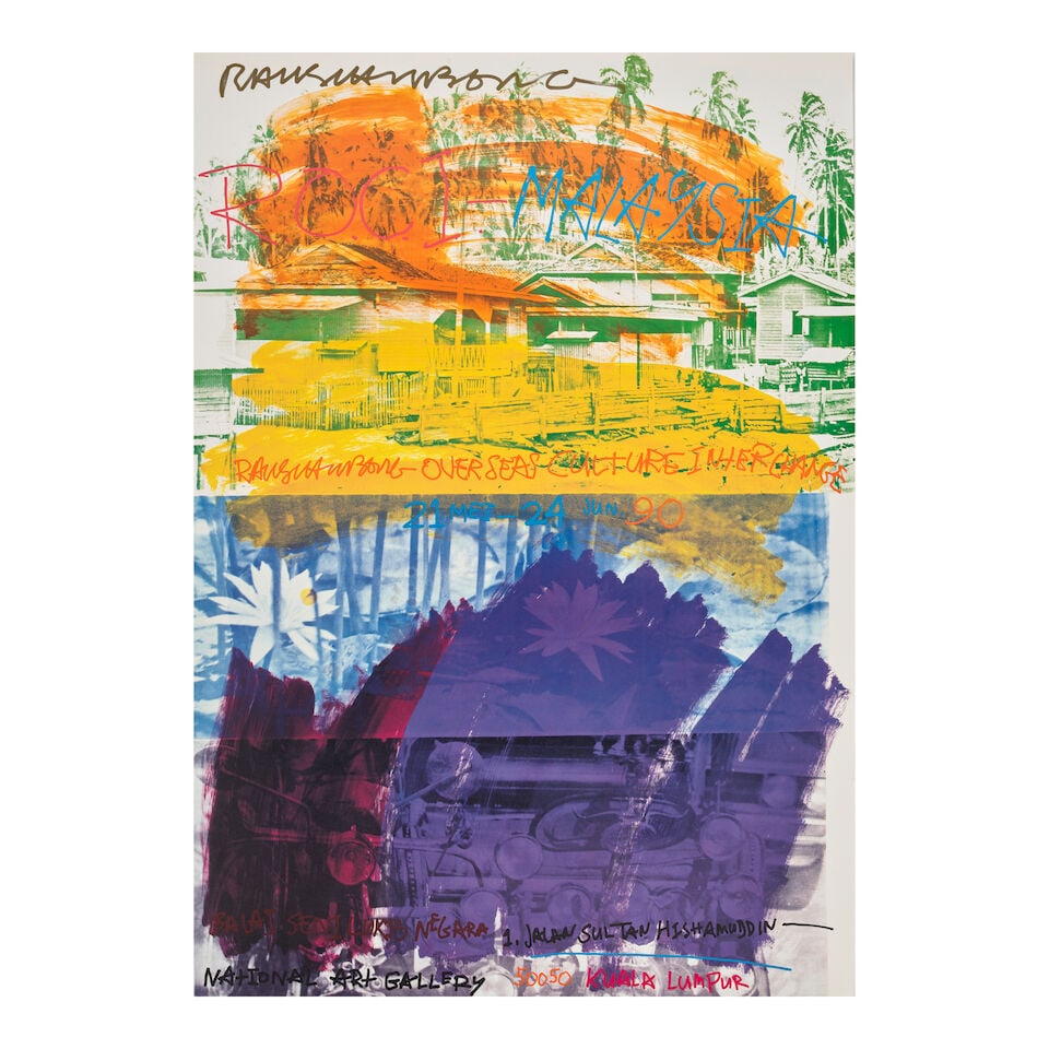 Robert Rauschenberg (1925-2008); Poster for ROCI Malaysia; Poster for ROCI China (2 works); - 2