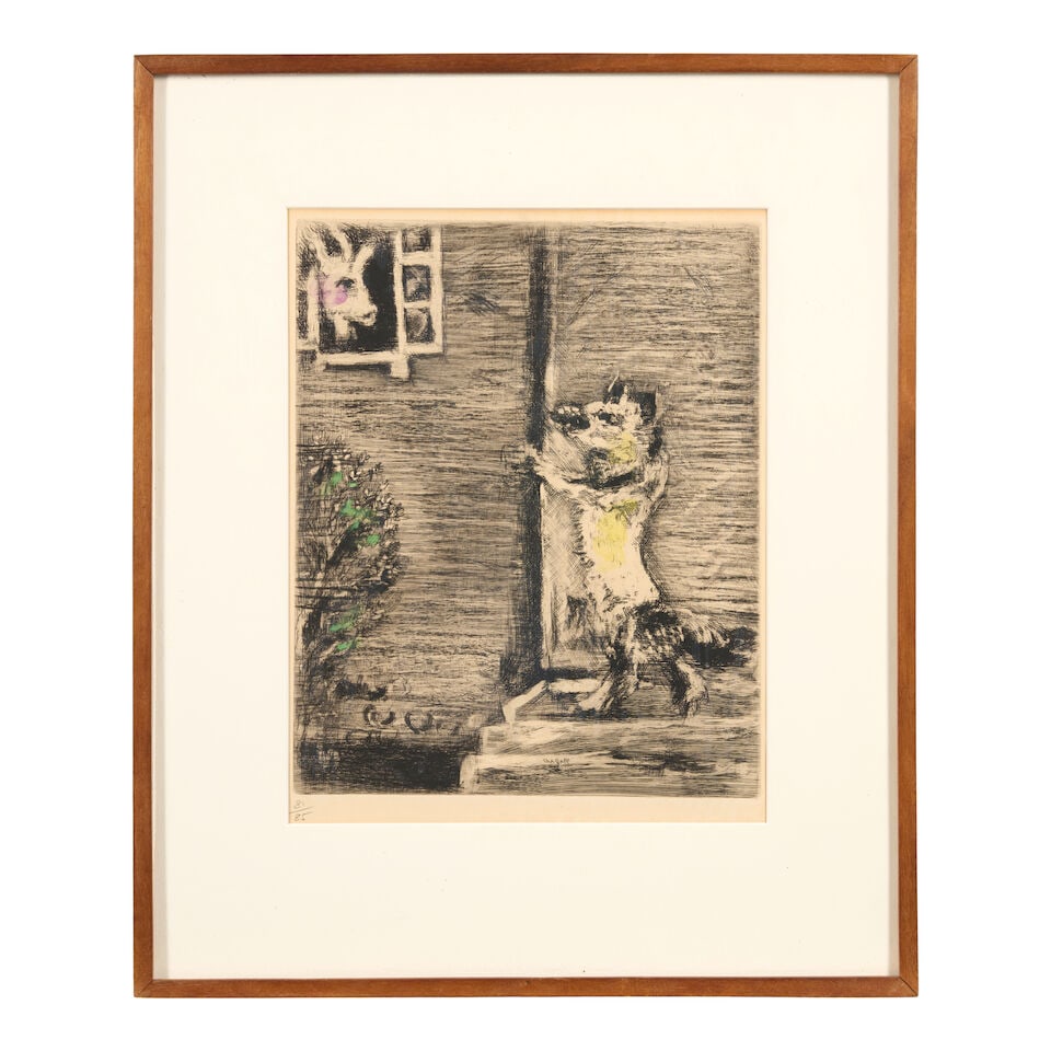Marc Chagall (1887-1985); Le Loup, la Chèvre et le Chevreau, from Les Fables de la Fontaine; - 3