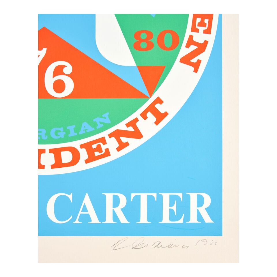 Robert Indiana (1928-2018); An Honest Man Has Been President: A Portrait of Jimmy Carter, from P... - 2