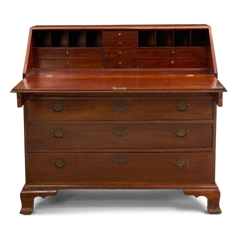 Chippendale-style Cherry Slant-front Desk, 19th century, - 3