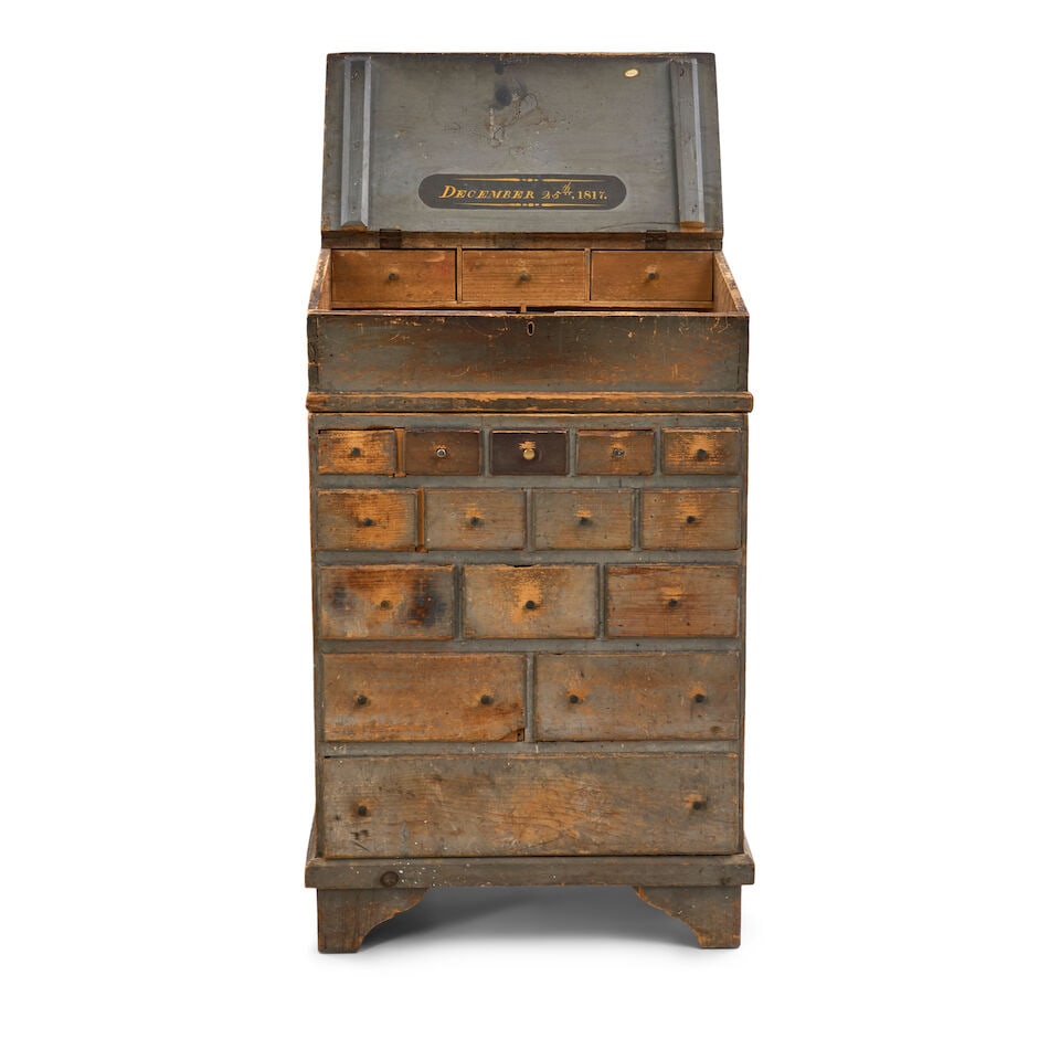 Painted Pine Standing Desk, 19th century, - 3