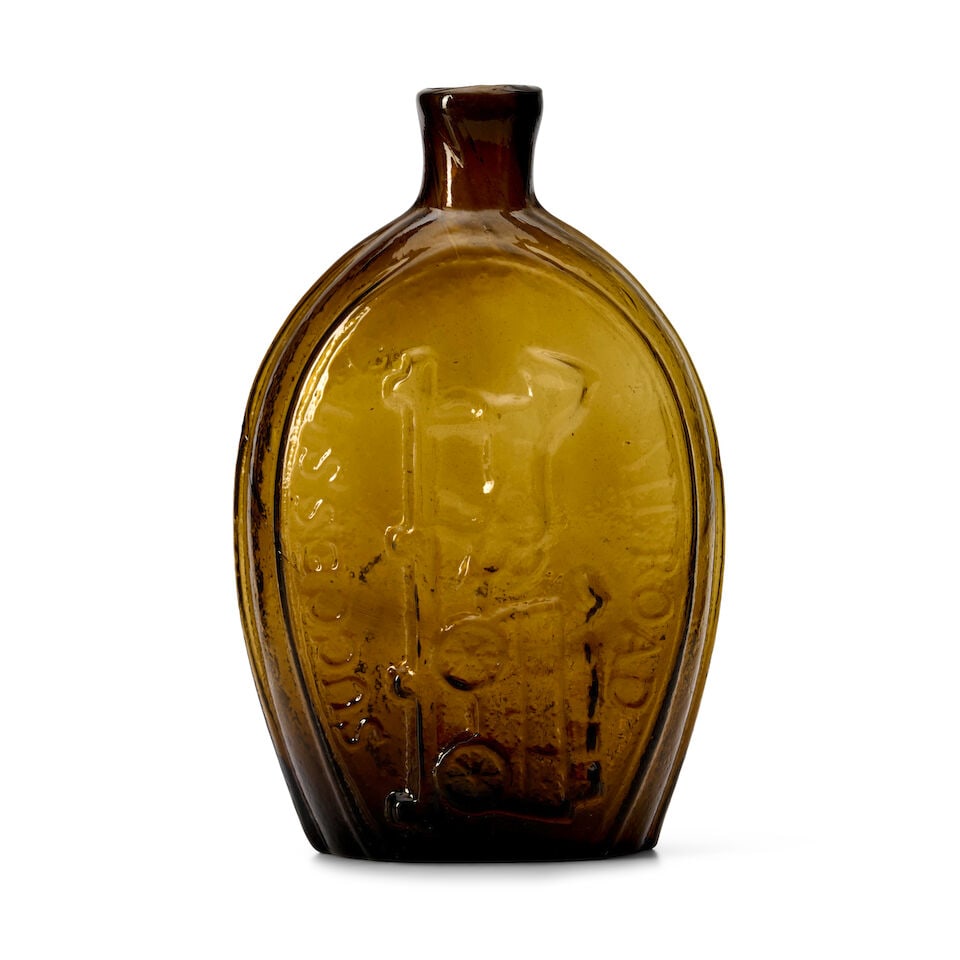 'Success to the Railroad' Flask United States, mid-19th century - 2