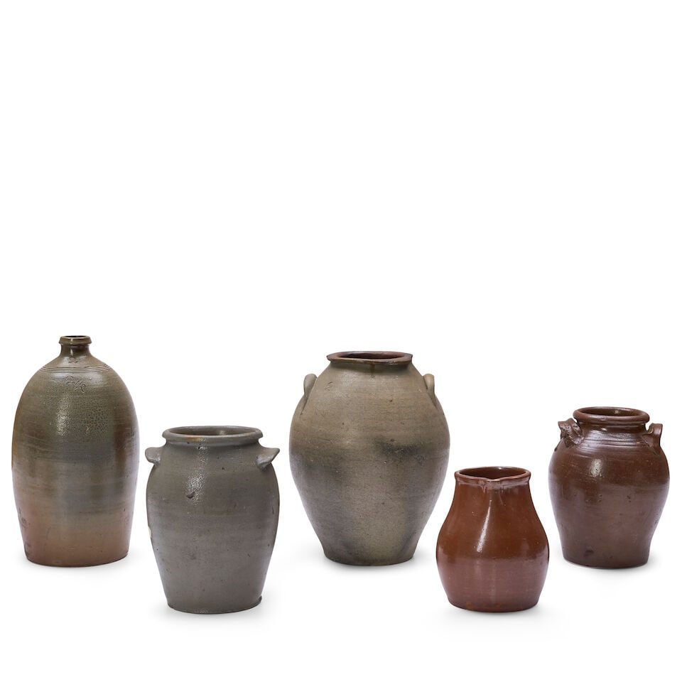 Five Stoneware Items North America, late 19th and early 20th century (1 of 2)
