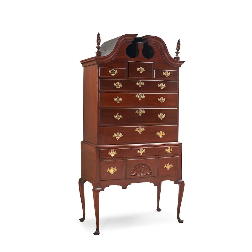 Chippendale Mahogany and Pine High Chest of Drawers probably New England, late 18th century - 2