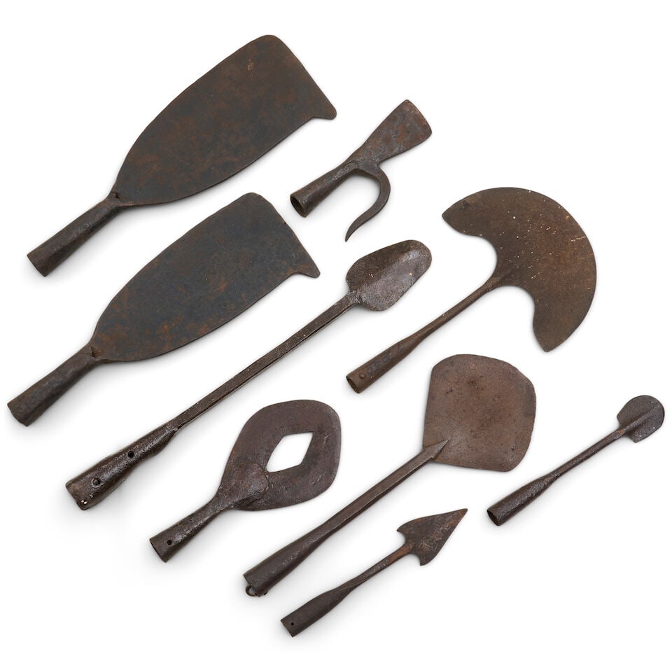 Nine Whaling Tools, 19th century, (1 of 1)