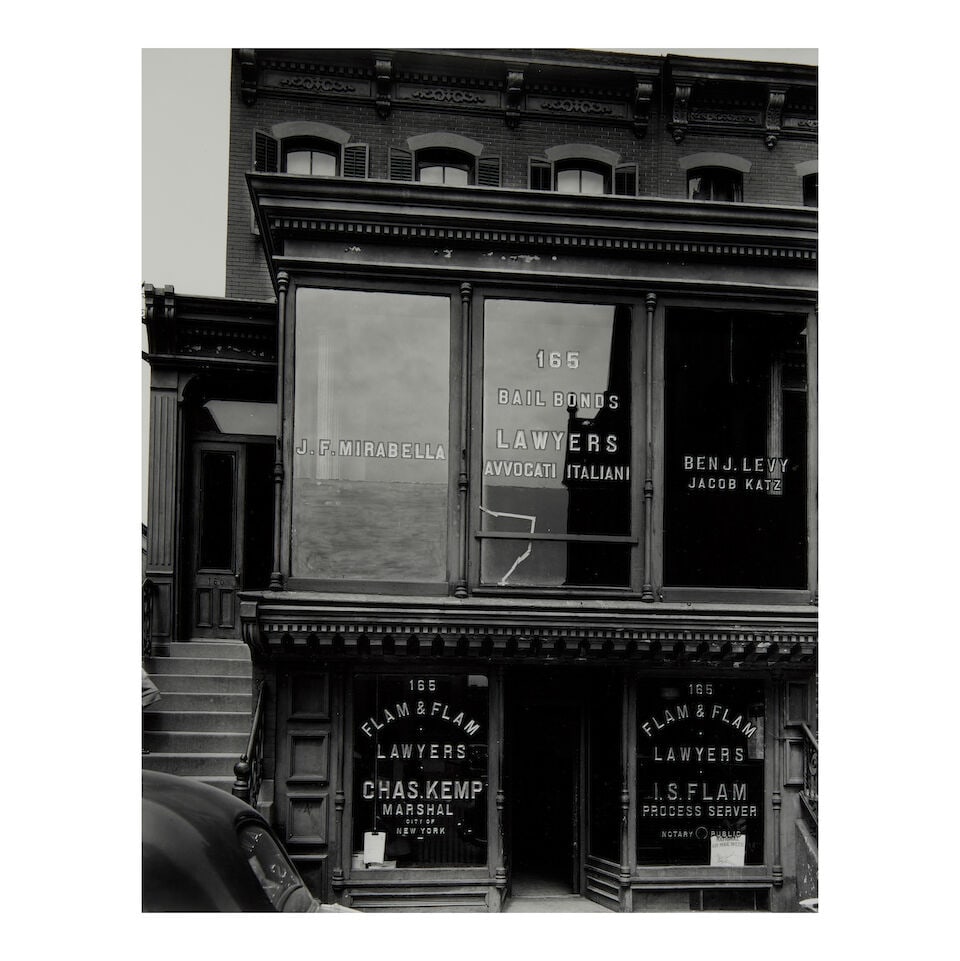 Berenice Abbott (1898-1991); Flam and Flam, 165 East 121st Street, Manhattan; (1 of 1)