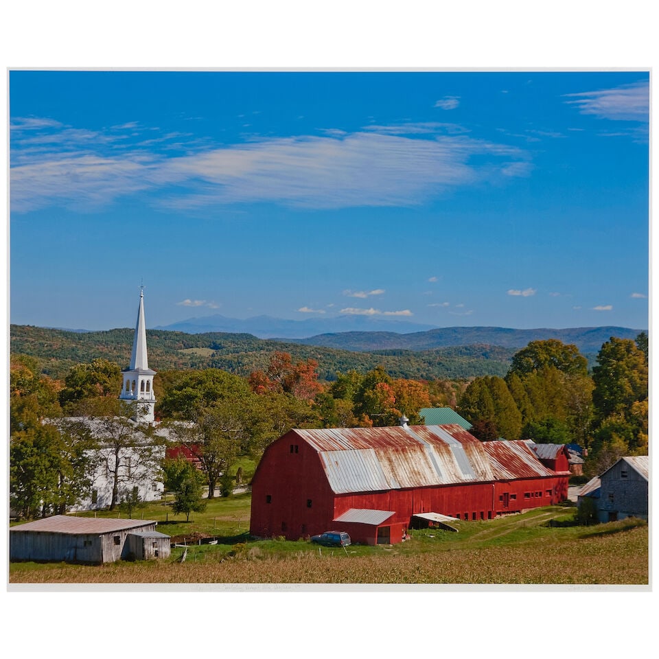 Six Framed Color Photographs of New England Views, - 10