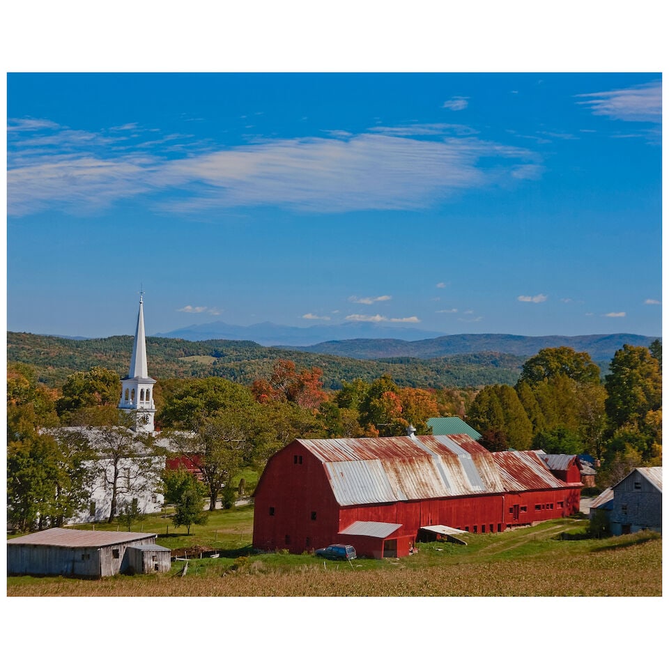 Six Framed Color Photographs of New England Views, - 11