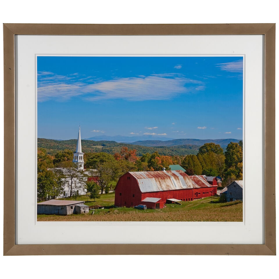 Six Framed Color Photographs of New England Views, - 12