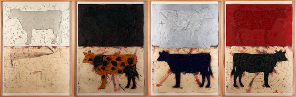 Ed Rainey (American, 1954-2023) Target Series (Numbers 1-4) (each framed 138.4 x 104.8 x 5.1 cm ... - 6