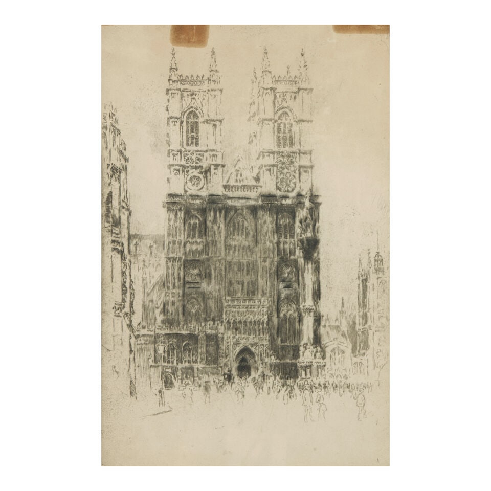 Joseph Pennell (American, 1857-1926) West Front, Westminster Abbey, 1903 - 4