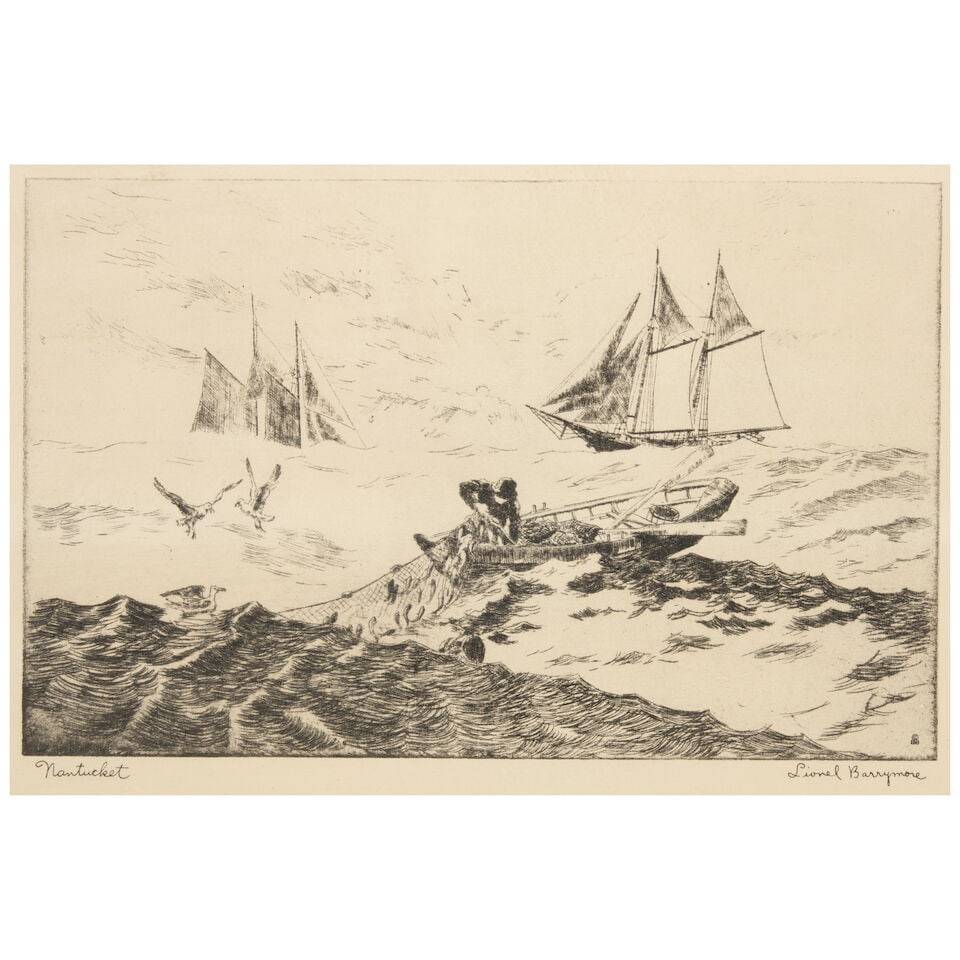 After Lionel Barrymore (American, 1878-1954), Nantucket, (1 of 5)