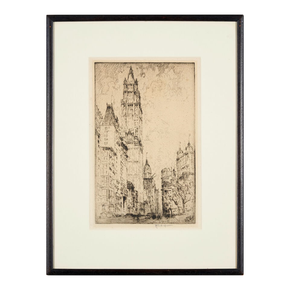 Joseph Pennell (1857-1926); The Woolworth Building; - 3