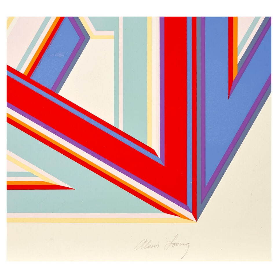 Al Loving (American, 1935-2005); Triangular Cube; - 2
