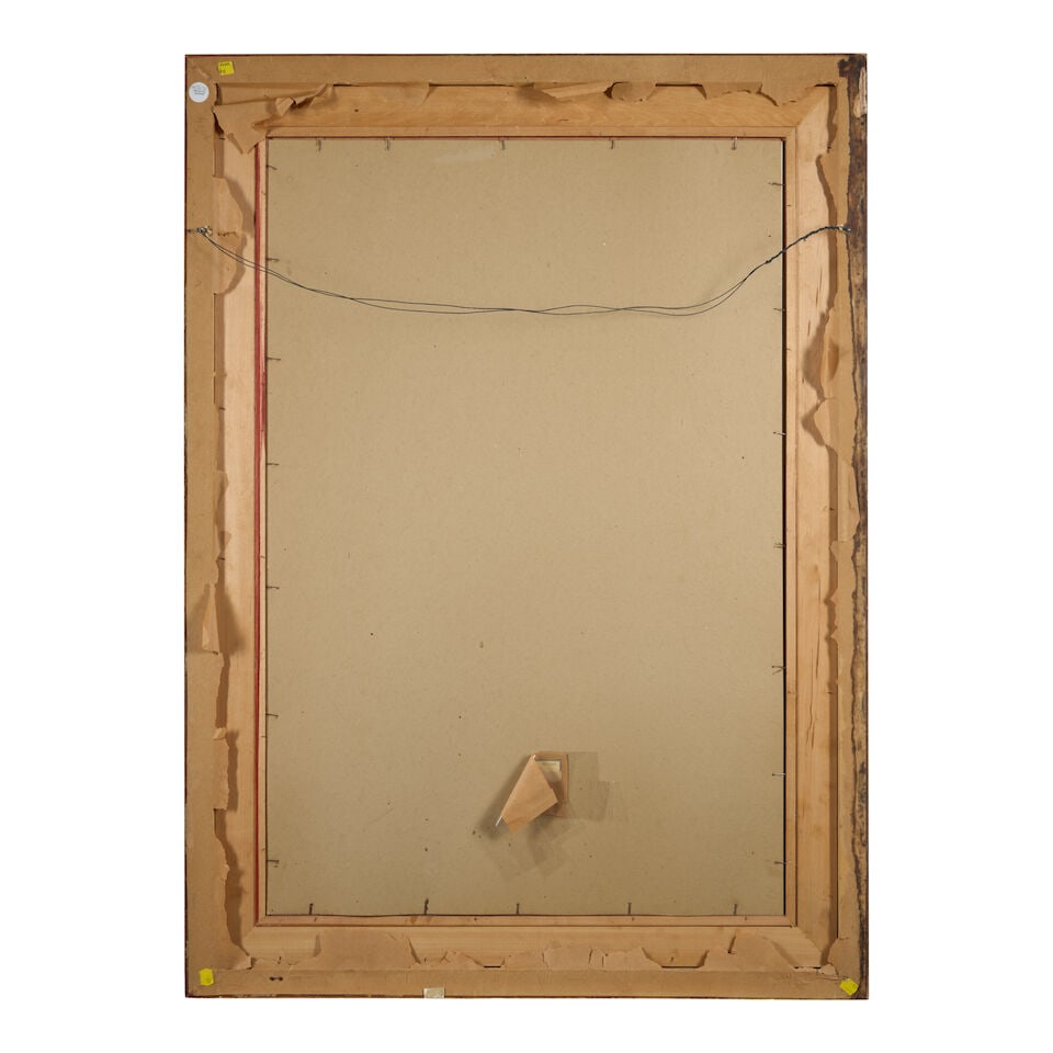 John Hulse (American) Architectural Gate, Florida sight size 38 1/4 x 25 1/4 in. (framed 47 x 3... - 2