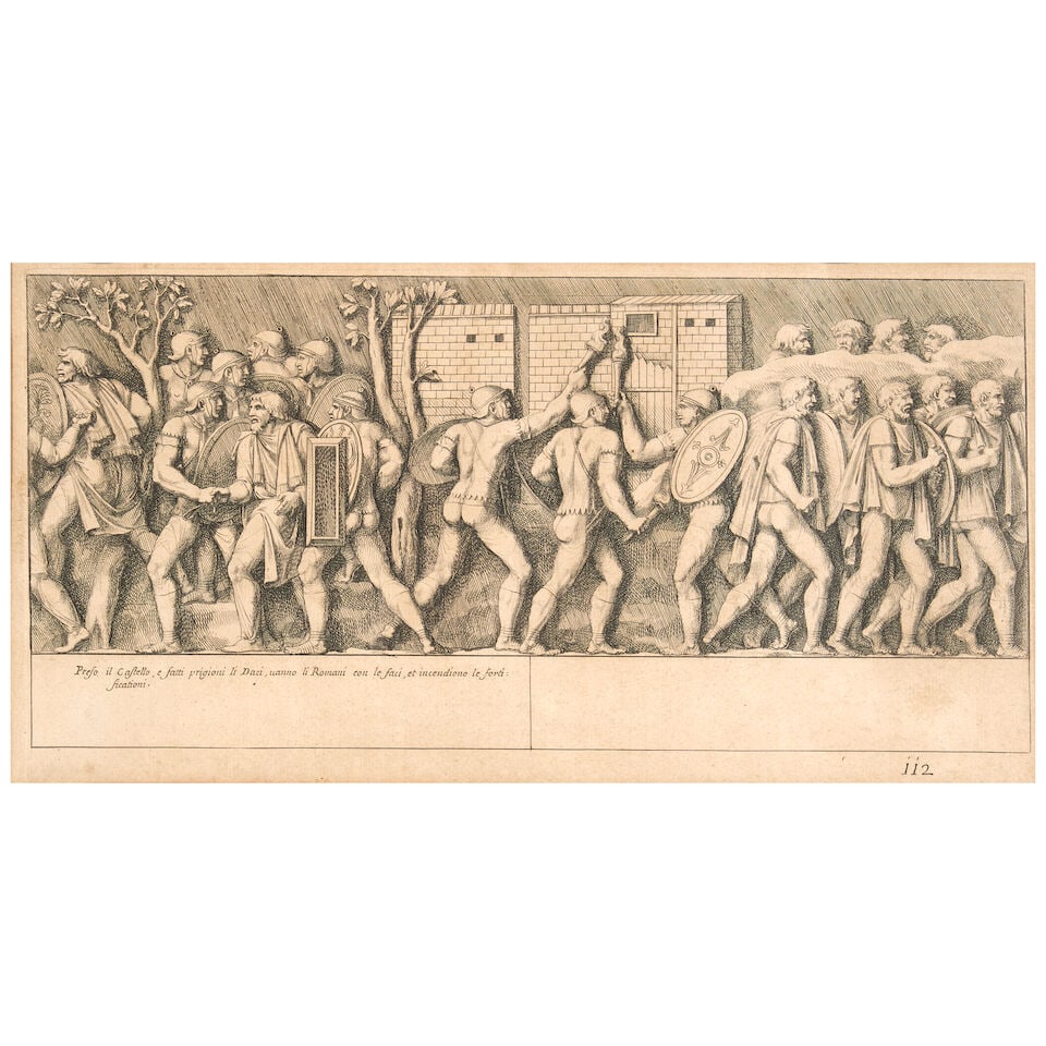 Pietro Santi Bartoli (Italian, 1635-1700), Plate from Colonna Traiana, (1 of 3)