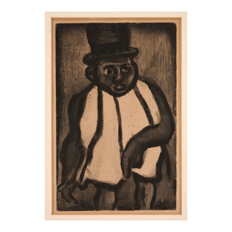 Georges Rouault (French, 1871-1958), Two Works:Le Dur Métier de Vivre and Homme au Chapeau, - 5