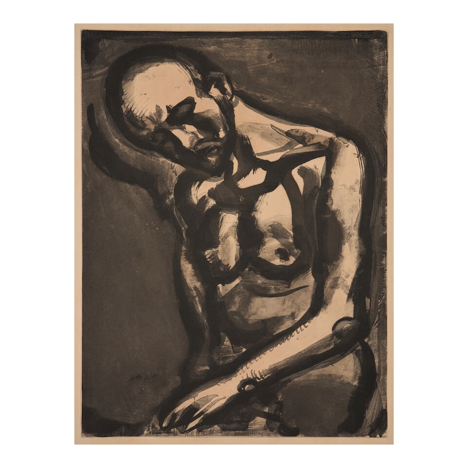 Georges Rouault (French, 1871-1958), Two Works:Le Dur Métier de Vivre and Homme au Chapeau, - 6