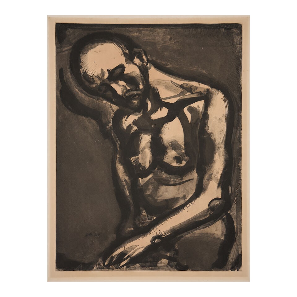 Georges Rouault (French, 1871-1958), Two Works:Le Dur Métier de Vivre and Homme au Chapeau, - 7