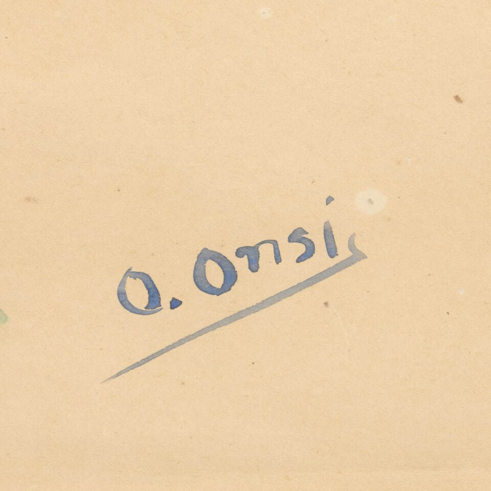 Omar Onsi (Lebanese, 1901-1969) Gazelles: A Double-sided Study, - 4