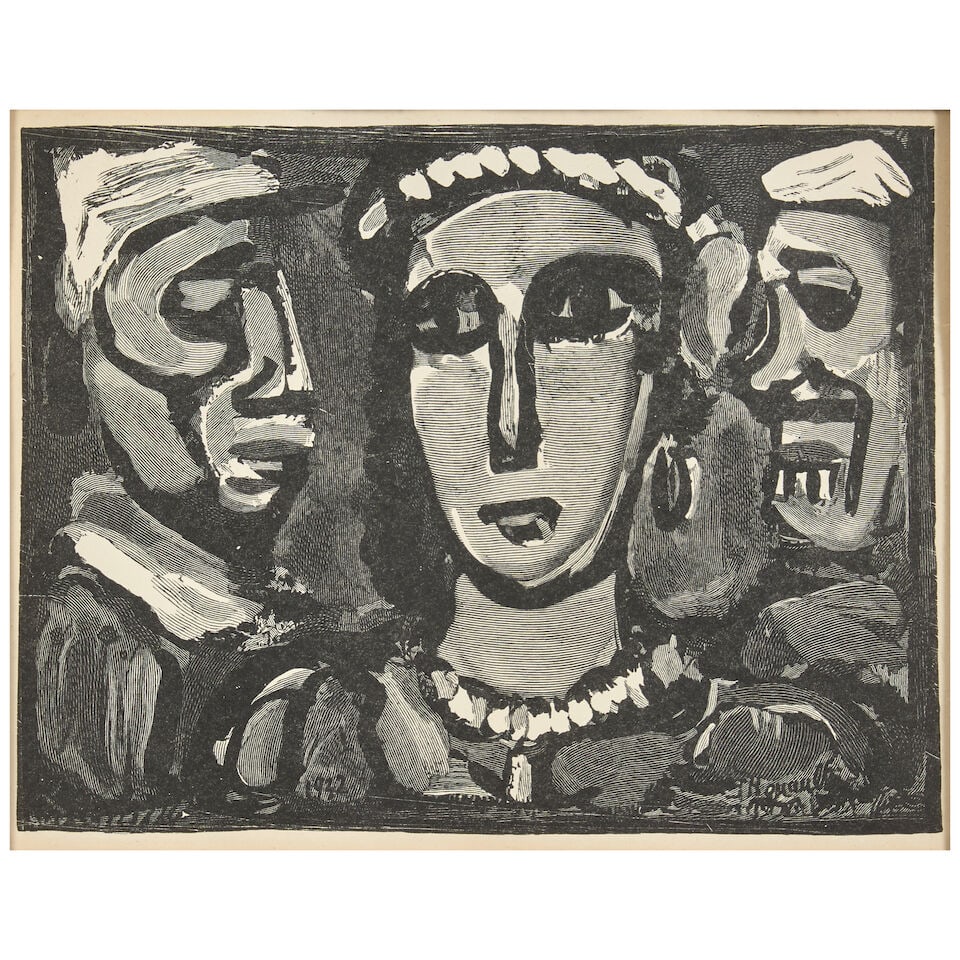 Georges Rouault (French, 1871-1958) Les Visages, c.1932, (1 of 3)
