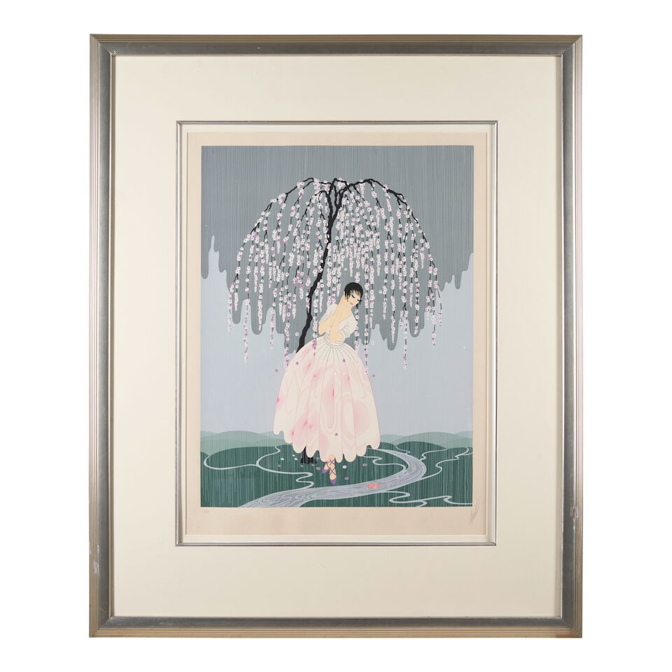Erté (Romain de Tirtoff) (Russian/French, 1892-1990) Blossom Umbrella, 1979, - 4