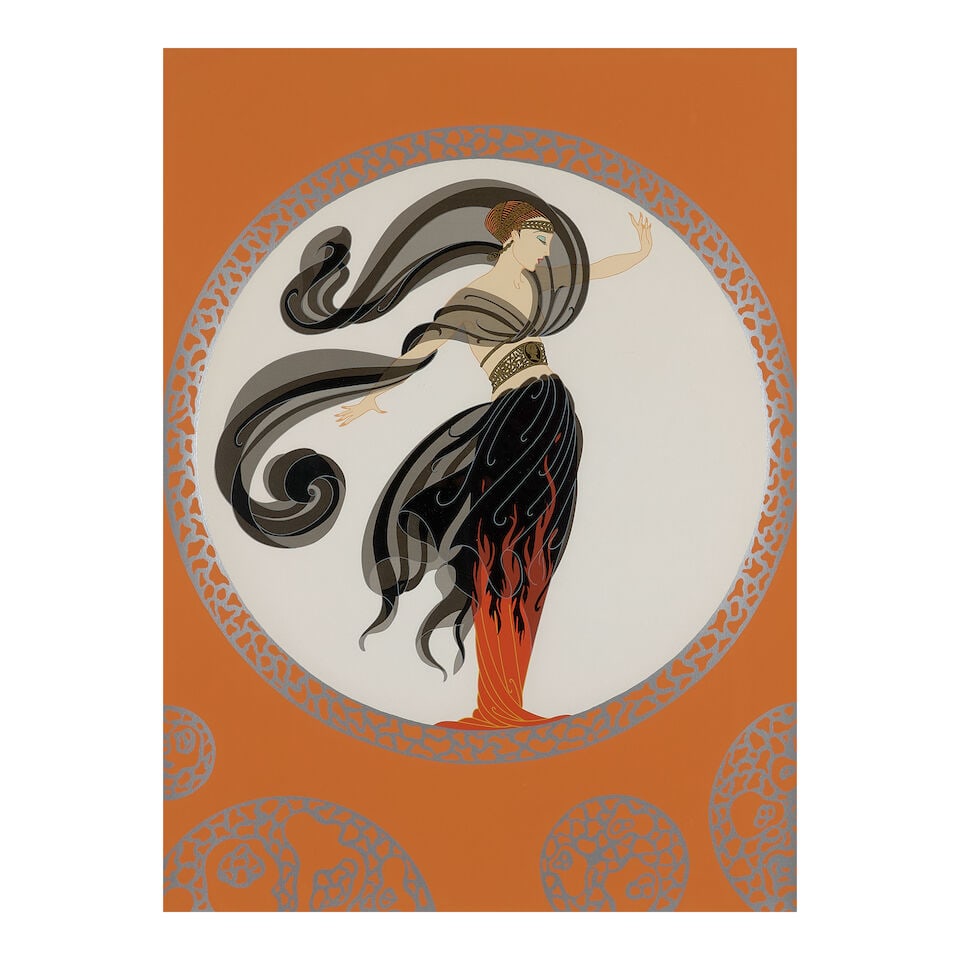 Erté (Romain de Tirtoff) (Russian, 1892-1990) Flames of Love, 1978, - 3