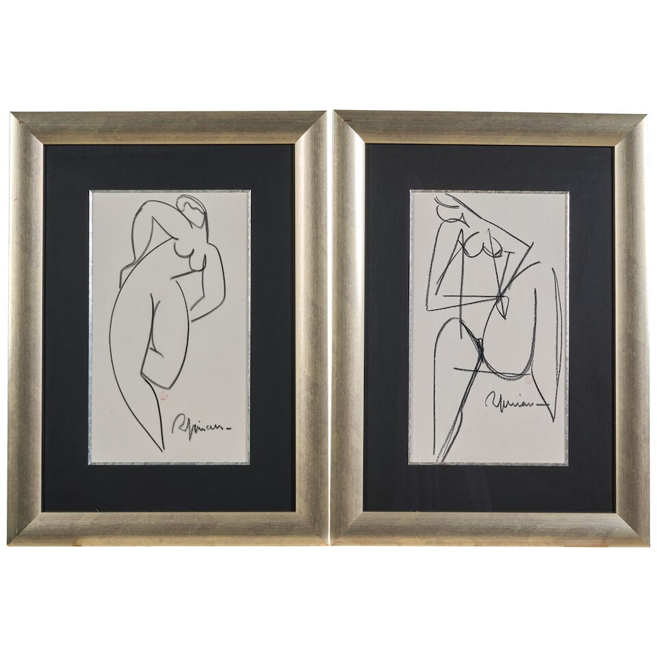 Raymond Espinasse (French, 1897-1985), Six Nude Studies, - 5