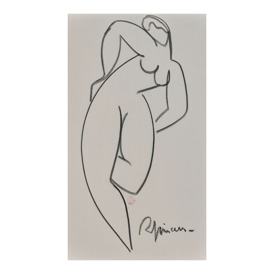 Raymond Espinasse (French, 1897-1985), Six Nude Studies, - 7