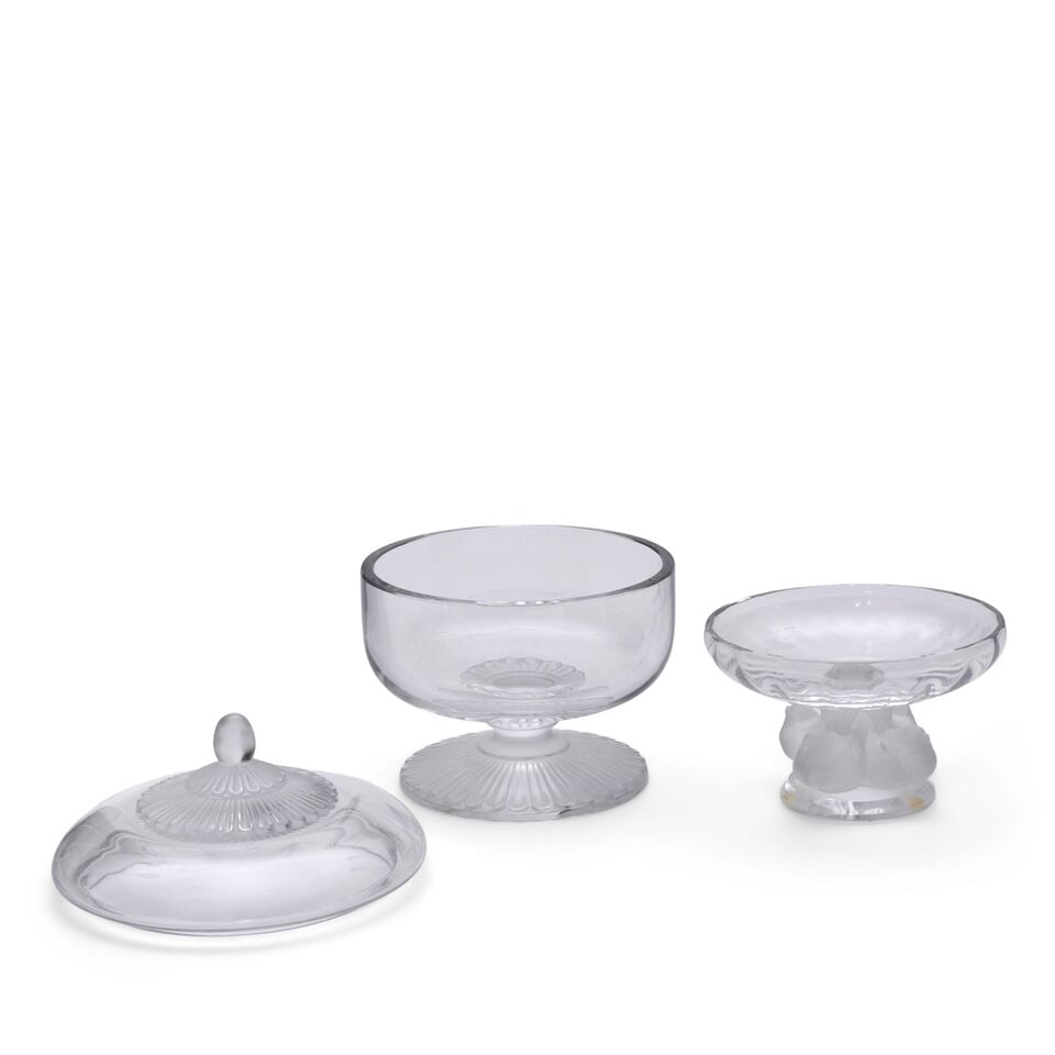 Two Lalique Crystal Bowls, - 2
