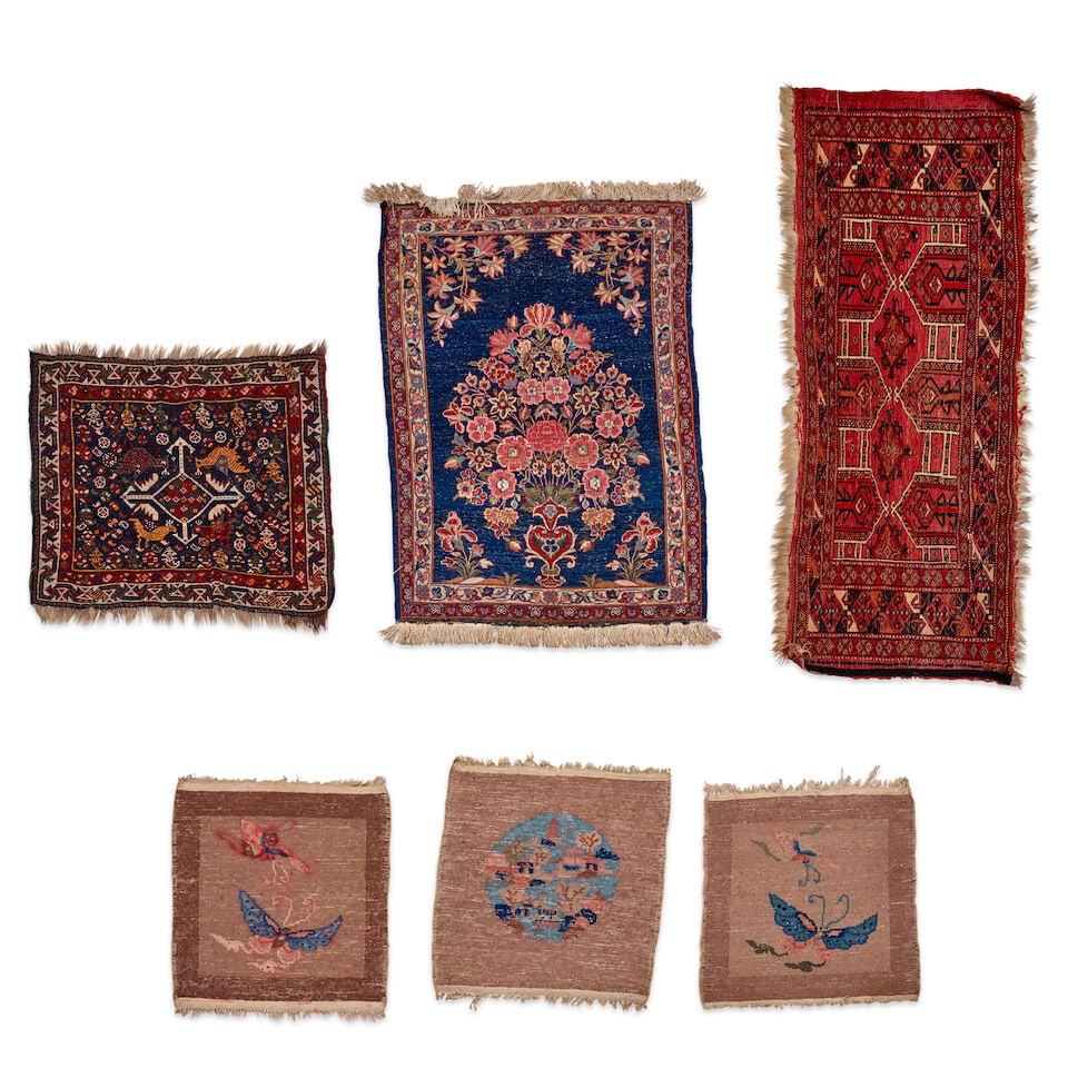 Six Assorted Textiles, 20th century, - 2