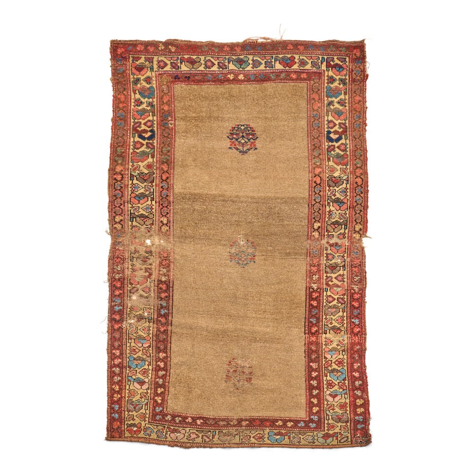 Bahksheish Rug 4 ft. x 6 ft. 6 in.: Bahksheish Rug c. 1900 **Saleroom Notice: Special Conditions on the sale of Iranian-origin material: Due to U.S. Federal trade regulations, Bonhams places certain restrictions and limitations upon the